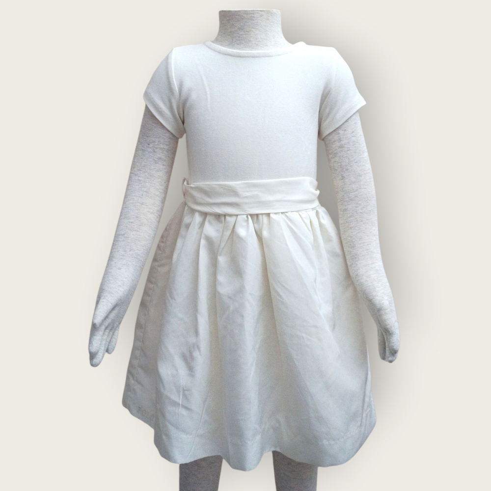 Ralph Lauren White Waist-Tie Casual Dress for Girls